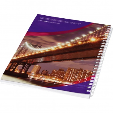 Logotrade promotional giveaway picture of: Desk-Mate® A5 spiral notebook with printed back cover