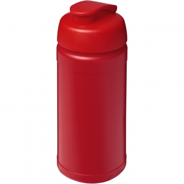 Logotrade advertising product image of: Baseline 500 ml recycled sport bottle with flip lid