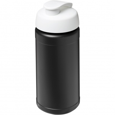 Logo trade promotional product photo of: Baseline 500 ml recycled sport bottle with flip lid