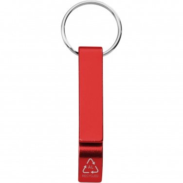 Logo trade promotional giveaways picture of: Tao RCS recycled aluminium bottle and can opener with keychain 