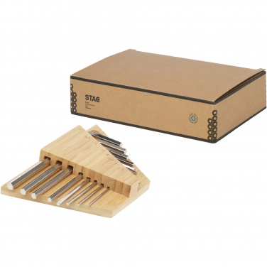 Logotrade advertising products photo of: Allen bamboo hex key tool set