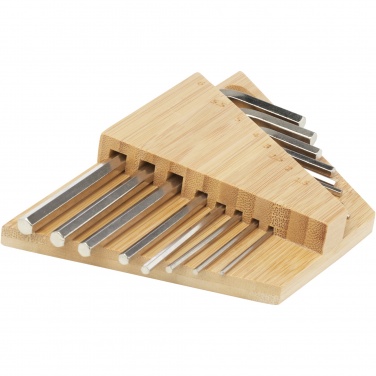 Logotrade promotional giveaway picture of: Allen bamboo hex key tool set