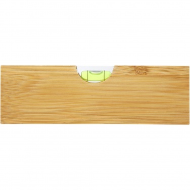 Logo trade promotional giveaways image of: Flush bamboo spirit level with bottle opener