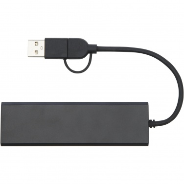 Logotrade promotional item picture of: Rise RCS recycled aluminium USB 2.0 hub