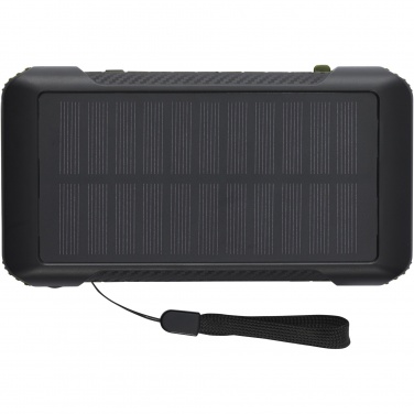 Logotrade business gifts photo of: Soldy 10.000 mAh RCS recycled plastic solar dynamo power bank 