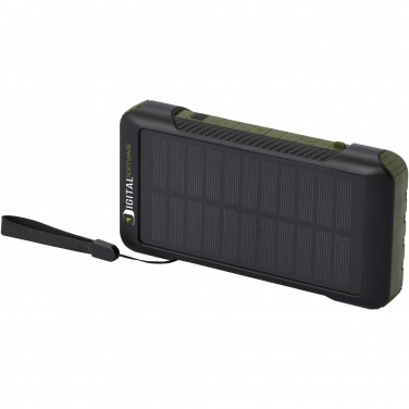 Logotrade promotional giveaways photo of: Soldy 10.000 mAh RCS recycled plastic solar dynamo power bank 