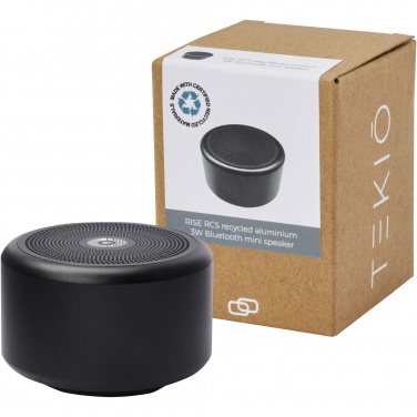 Logotrade promotional gift image of: Rise 3W RCS recycled aluminium Bluetooth® mini speaker 