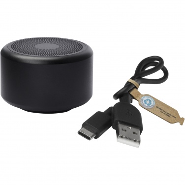 Logo trade promotional merchandise photo of: Rise 3W RCS recycled aluminium Bluetooth® mini speaker 