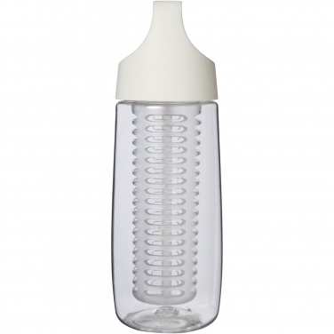 Logotrade promotional merchandise image of: HydroFruit 700 ml recycled plastic sport bottle with flip lid and infuser