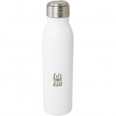 Logotrade promotional merchandise photo of: Harper 700 ml RCS certified stainless steel water bottle with metal loop