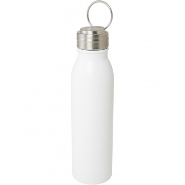 Logo trade advertising product photo of: Harper 700 ml RCS certified stainless steel water bottle with metal loop