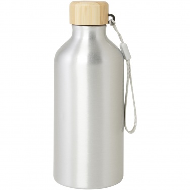 Logo trade promotional item photo of: Malpeza 500 ml RCS certified recycled aluminium water bottle