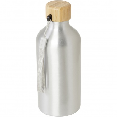 Logo trade promotional items picture of: Malpeza 500 ml RCS certified recycled aluminium water bottle