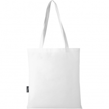 Logo trade promotional merchandise photo of: Zeus GRS recycled non-woven convention tote bag 6L