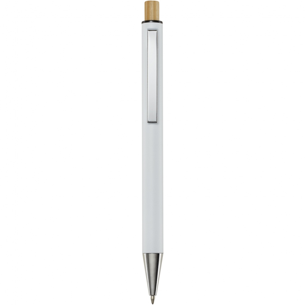 Logotrade promotional gift picture of: Cyrus recycled aluminium ballpoint pen (blue ink)