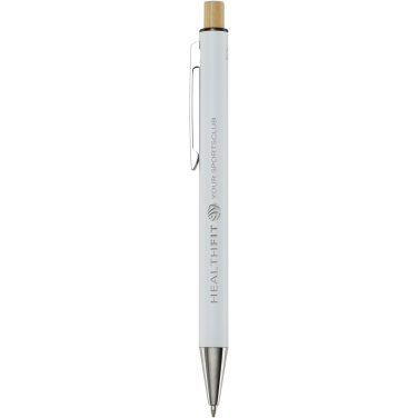 Logo trade business gift photo of: Cyrus recycled aluminium ballpoint pen (black ink)