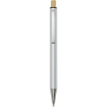 Cyrus recycled aluminium ballpoint pen (black ink), Silver