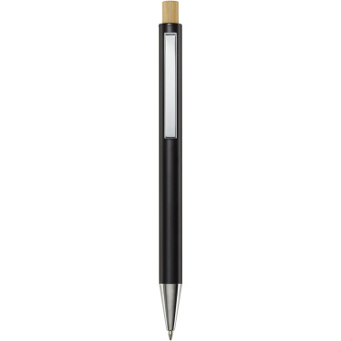 Logotrade promotional item image of: Cyrus recycled aluminium ballpoint pen (black ink)