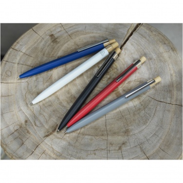 Logo trade promotional item photo of: Nooshin recycled aluminium ballpoint pen  (blue ink)