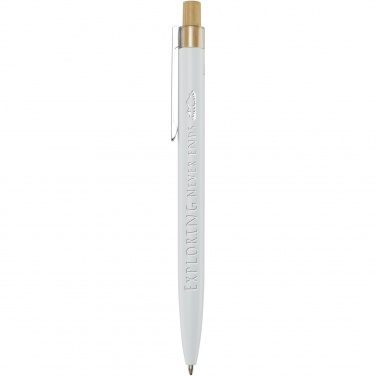 Logo trade promotional gift photo of: Nooshin recycled aluminium ballpoint pen  (blue ink)