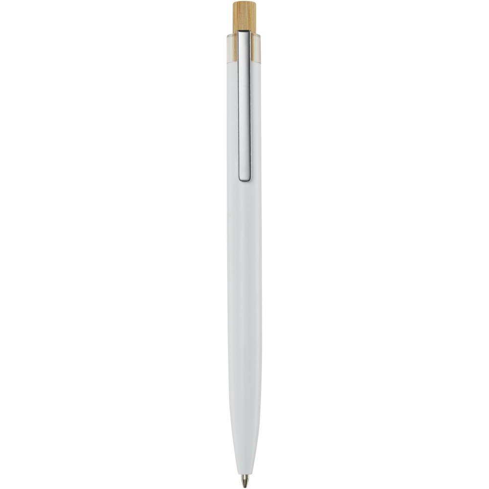 Logo trade promotional items image of: Nooshin recycled aluminium ballpoint pen (black ink)