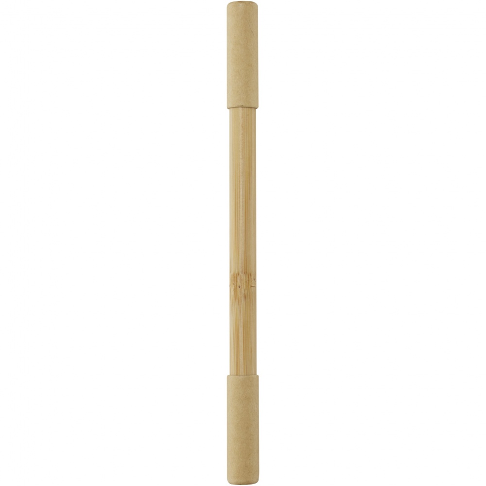 Logo trade promotional merchandise image of: Samambu bamboo duo pen