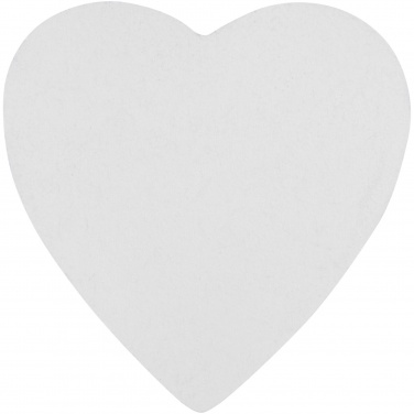 Logo trade business gifts image of: Sticky-Mate® heart-shaped recycled sticky notes