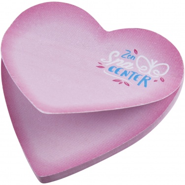 Logotrade promotional products photo of: Sticky-Mate® heart-shaped recycled sticky notes