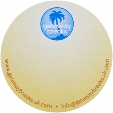 Logo trade promotional gift photo of: Sticky-Mate® circle-shaped recycled sticky notes