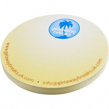 Logo trade promotional gifts image of: Sticky-Mate® circle-shaped recycled sticky notes