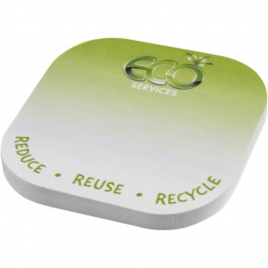 Logo trade advertising product photo of: Sticky-Mate® square-shaped recycled sticky notes with rounded corners