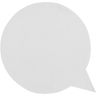 Logo trade promotional product photo of: Sticky-Mate® speech bubble-shaped recycled sticky notes