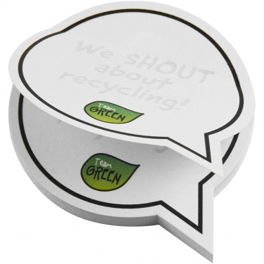 Logotrade promotional item picture of: Sticky-Mate® speech bubble-shaped recycled sticky notes