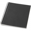 Desk-Mate® A6 colour spiral notebook, Solid black