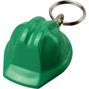 Logo trade corporate gifts picture of: Kolt hard hat-shaped recycled keychain