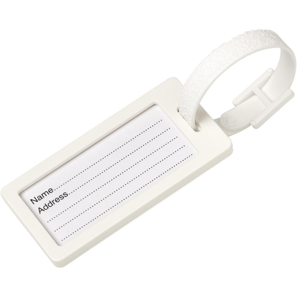 Logo trade promotional gifts picture of: River recycled window luggage tag