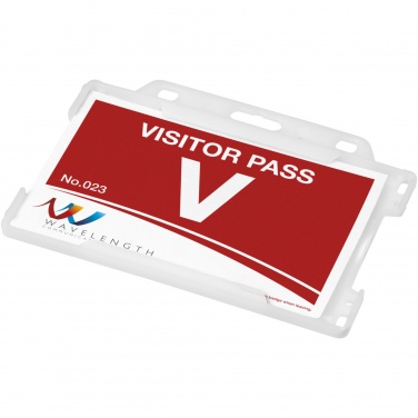 Logo trade promotional merchandise photo of: Vega recycled plastic card holder