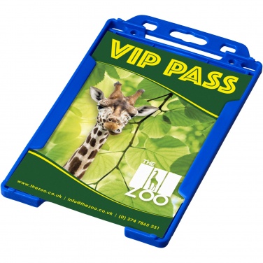 Logo trade advertising products picture of: Pierre recycled plastic card holder 