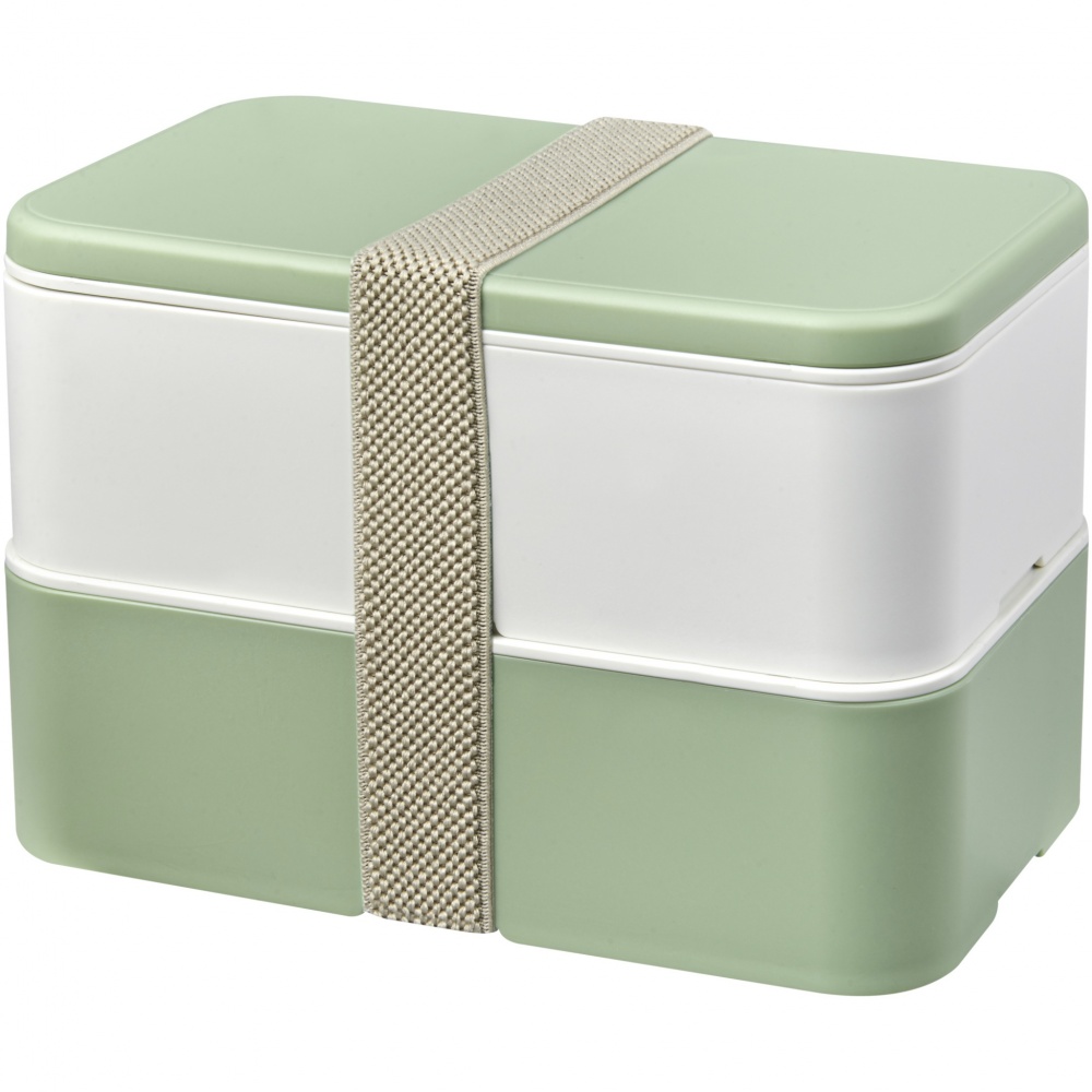 Logo trade business gifts image of: MIYO Renew double layer lunch box