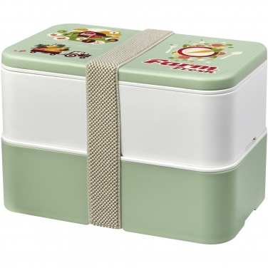 Logo trade promotional merchandise photo of: MIYO Renew double layer lunch box