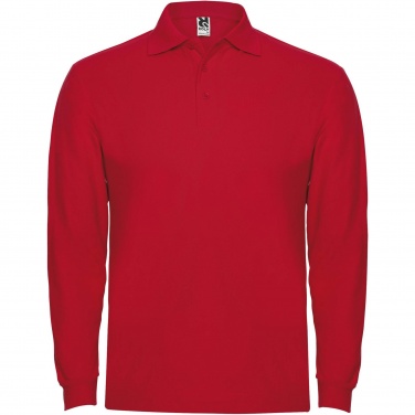 Logo trade promotional giveaway photo of: Estrella long sleeve men's polo