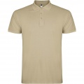 Star short sleeve men's polo, Sand