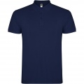 Star short sleeve men's polo, Navy Blue