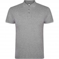 Star short sleeve men's polo, Marl Grey