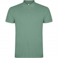 Star short sleeve men's polo, Dark Mint