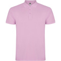 Star short sleeve men's polo, Light pink