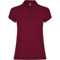 Star short sleeve women's polo, Garnet