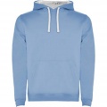 Urban men's hoodie, Sky blue / White