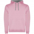 Urban men's hoodie, Light pink / Marl Grey