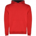 Urban kids hoodie, Red / Solid black